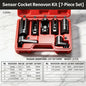 Universal Oxygen Sensor Socket Set O2 Lambda Sensor Removal Tool Kit Automotive Wrench Remover Installer Multi Size Box Tool
