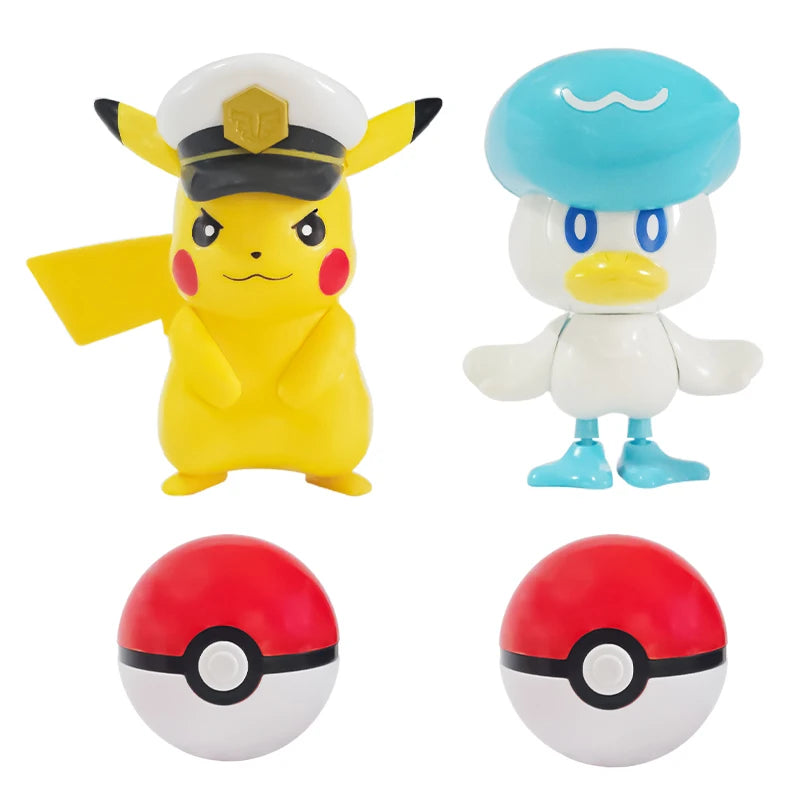 22 Kind Pokemon Ball Figure Pokeball Mewtwo Poke Pikachu Charizard Gyarados Venusaur Pawmi Quaxly Fuecoco Elf Toy Set Kids Gift