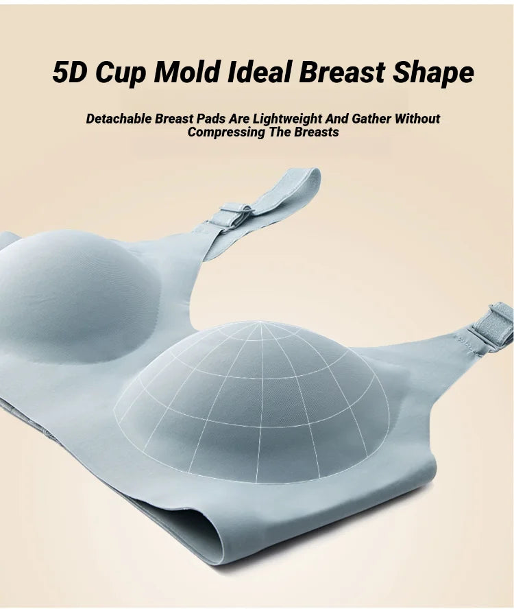 Women'S Seamless Bras Ladies Thin Style Soft Breastfeeding Bra Underwear Comfortable Lingerie Gather Support Plus Size