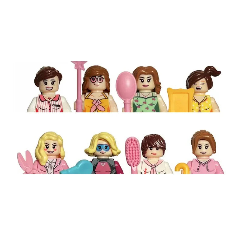 City Career 3D Building Block Dolls Toys Cartoon Character Models Mini Action Figures Educational Toys Children's Gifts