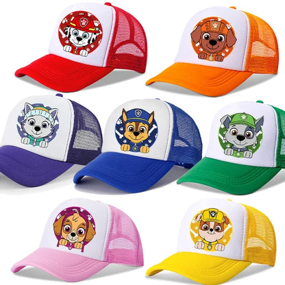 Paw Patrol Child Baseball Caps Cartoon Printed Hat Boys Girls Summer Outdoor Sun Hat Adjustable Peaked Cap Kids Birthday Gifts