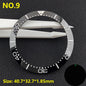 39.3*31.7 or 40.7*32.7mm Sloping Luminous Ceramic Bezel Insert Replacement of watch accessories Ceramic Bezel Insert