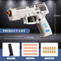 USP Soft Bullet Toy Pistol Shell Ejecting Continuous Firing Empty Hanging Design Outdoor Interactive Game Toy for Kids Gift