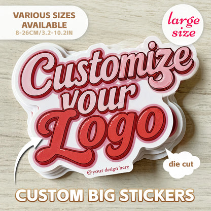 Custom Stickers of Any Shape Waterproof Custom Logo Labels of Large Size Personalized Stickers for Company Logo Wedding Deco