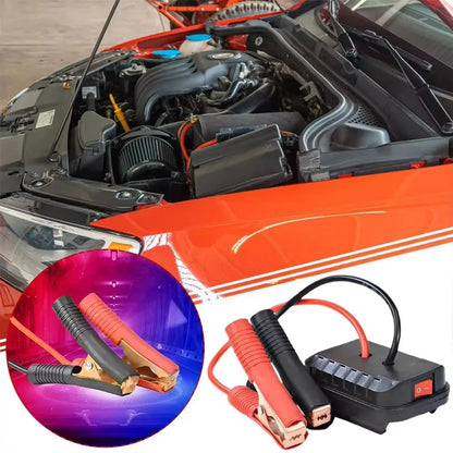 For Makita Car Battery Jump Starter Lithium Emergency Power Bank with Thickened Copper Clips with Dual USB Charging Ports