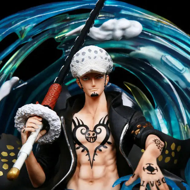 One Piece Gk Special Edition Trafalgar Law Figure Model Luminous Sculpture Display Piece Illusory Glow Collectible Toy