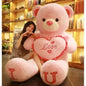 80/100cm Big LOVE Bear Plush Toy Lovely Huge Stuffed Soft Bear Doll Lover Bear Kid Toy Girlfriend Valentine's Day Birthday Gifts