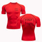 Your Design Logo Top Men Women Print Original Design Tshirts Jogging Workout Gym Quick Dry  New Custom Compression T Shirt