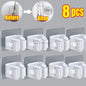 Self-adhesive Mop Holder Broom Stand Wall Mounted Mop Support Sweeping Brush Hook Storage Organizer Bathroom Kitchen Accessories