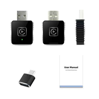 2025 NEW 2 In 1 Wireless Carplay AI Box Android Auto Plug And Play Applicable To Convert Original Car Wired Carplay To Wireless