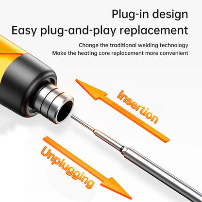 USB digital display soldering iron Type C interface mini soldering iron set 260-420 ℃ five temperature switching