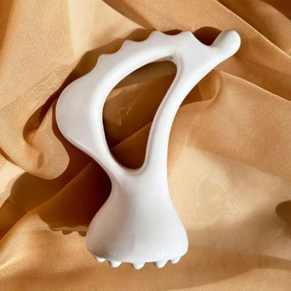 Ceramic Gua Sha Board Skin Scraping Tools Face Massager Whole Body Carving Body Guasha, Body Massage Tool~