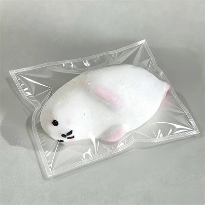Taba Chubby Seal Squeeze Toy, Plush Seal Kneading Fun Soft Squeeze and Stress-relieving Toy, Cute Desk Decoration, Festival Gift