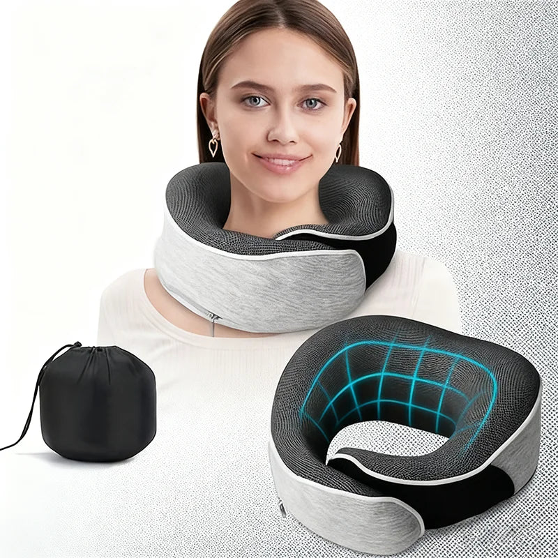 Snail Plane Neck Pillow - Travel Pillow, with a soft support design, suitable for sleeping, car ， train , office and home use