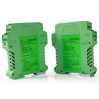 4-20mA to 0-10V DC Signal Isolator 0-10mA 0-20mA to 0-10V 0-5V 1-5V Analog Signal Isolator 1 In 1 Out 1 In 2 Out