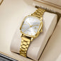 Elegant Square Dial Women Watches Simple Calendar Quartz Wristwatches Reloj Mujer Girls Clock Gift (Without Box)
