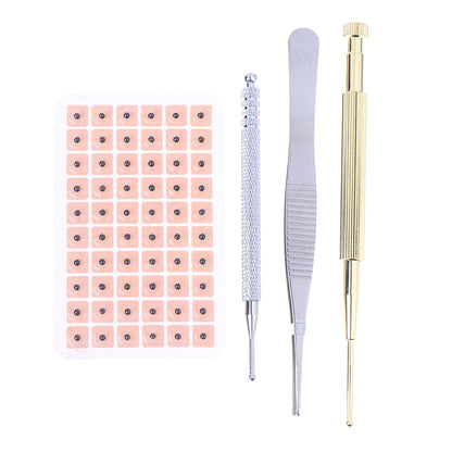 1200Pcs Cowherb Seed Ear Stickers Set Auriculotherapy Acupuncture Massage Therapy Dredge Body Meridians Improve Vision Treat