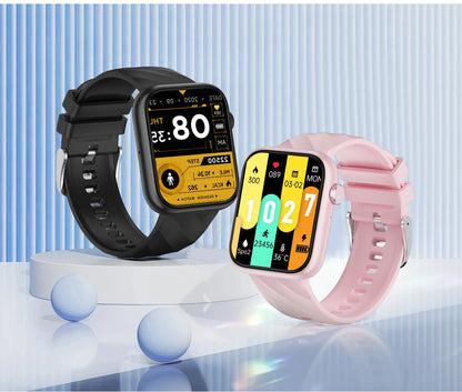 Smartwatch 1,83 cala dla mężczyzn i kobiet, dotykowy ekran, sportowy zegarek fitness, połączenia Bluetooth, cyfrowy smartwatch, wodoodporność IP68