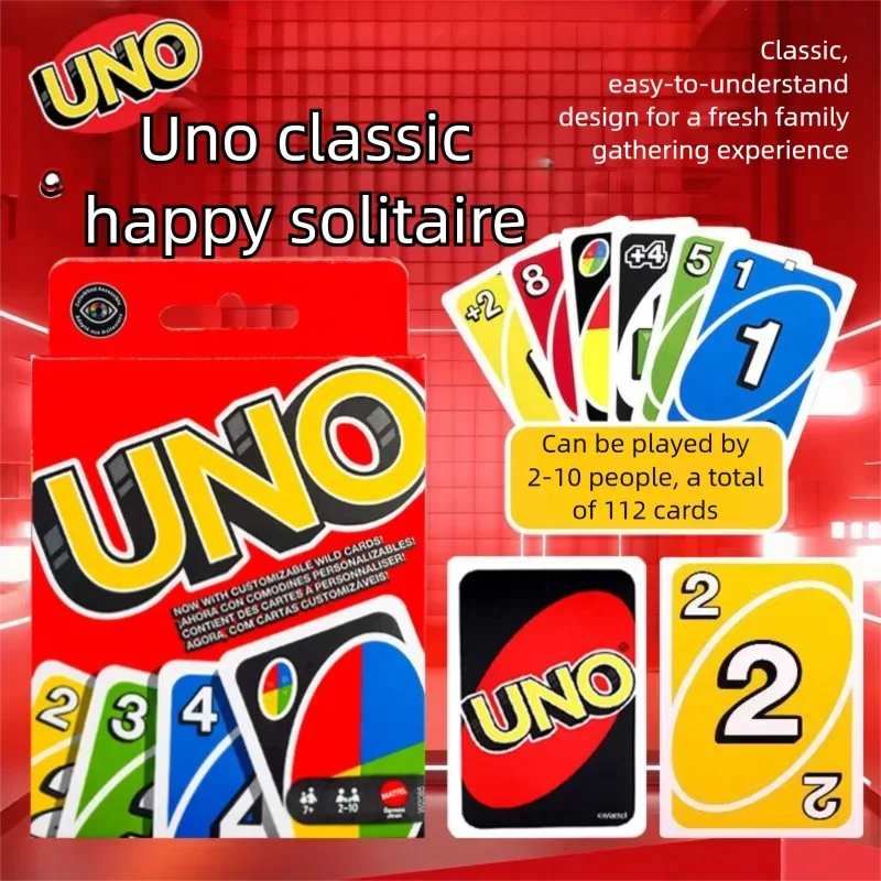 UNO Filp JRV01 Playing Cards Games DOS Family Party Table Playing Card W2085-Mattel Kids Toys Board Games