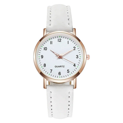 Fashion Women Watches,Vintage-Quartz Watch With Glow-In-The-Dark Design Fashion Business Casual Analog Watch,Girls Clock Gift