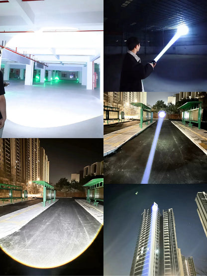 NEW 998000000LM LED Handheld Flashlight USB Rechargeable High Strong Power Led Tactical Torch Ultra-Bright 15000mAh Lantern
