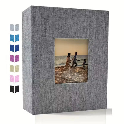 Linen large Photo Album Scrapbook 200/300/600 Pockets for 4x6 Photos Slip-in memory books Wedding Baby Family Anniversary Photo