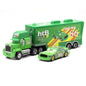 Disney Pixar Cars Lightning McQueen Storm Jackson Mack Container Truck 1/55 Ratio Die Casting Alloy Car Model Toys Truck Gifts