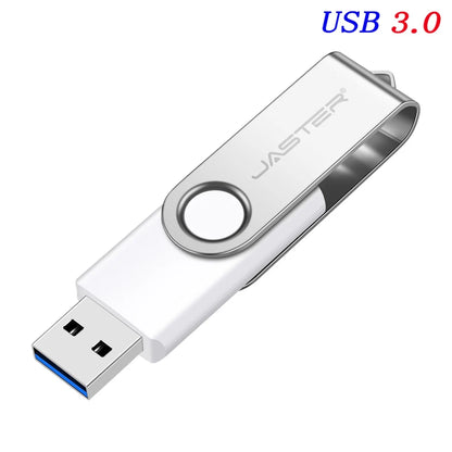 USB 3.0 Pendrive Memory Stick 4GB 8GB 16GB 32GB 64GB Metal USB Flash Drive Pen Drive USB Stick 128GB Rotatable Mini U Disk