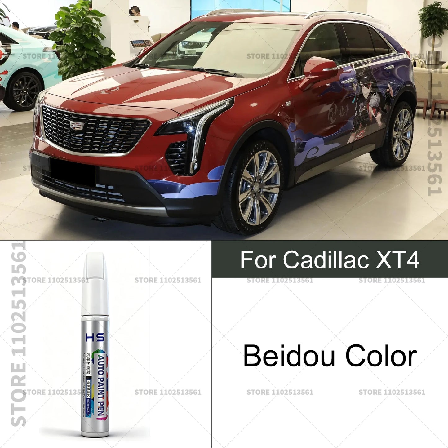 Car Paint Repair Pen For Cadillac XT4 Touch Up Scratch Remover DIY Auto Accessories White Purple Blue G59 Blue GZC Red GNT