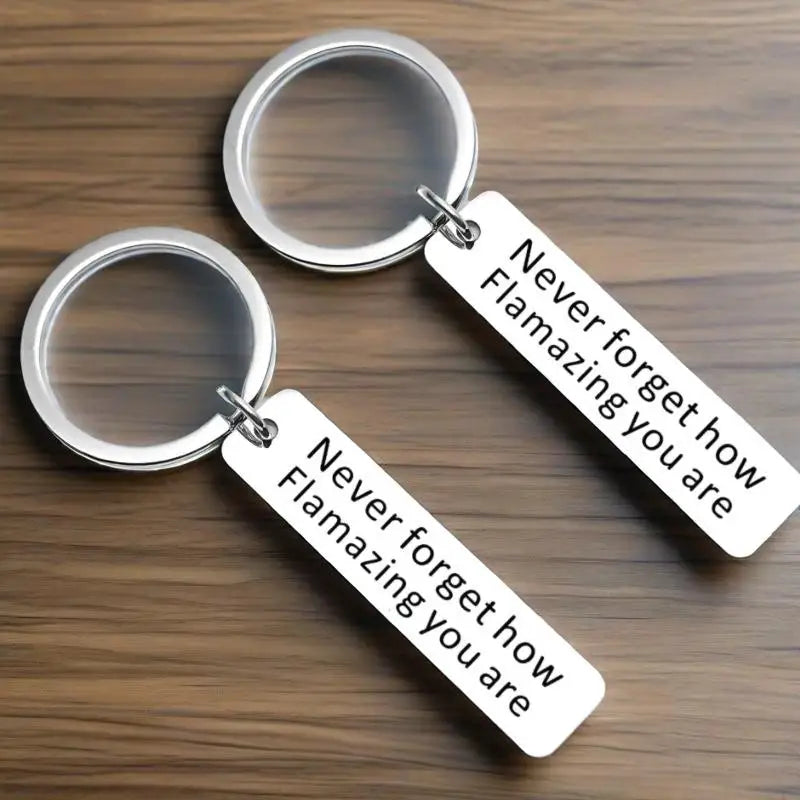 Personalized Engraved Keychain - Custom Name Initials Metal Key Ring - Perfect Daily Accessory & Birthday Christmas Gift