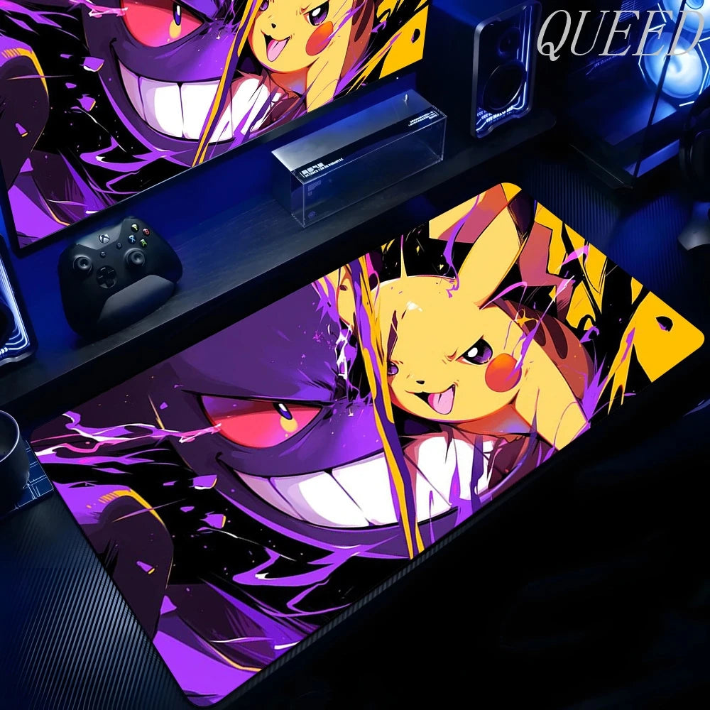 Laptop Black Gaming Accessories Mouse Pad Keyboard Non-slip Rug PC Japan Anime P-pokemon Gengar Mousepad Gamer Keyboard Carpet