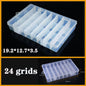 Transparent Plastic Box Screw Compartment Box Jewelry Earring Display Case Container Clear Terminal Organizer Tool Storage boxes