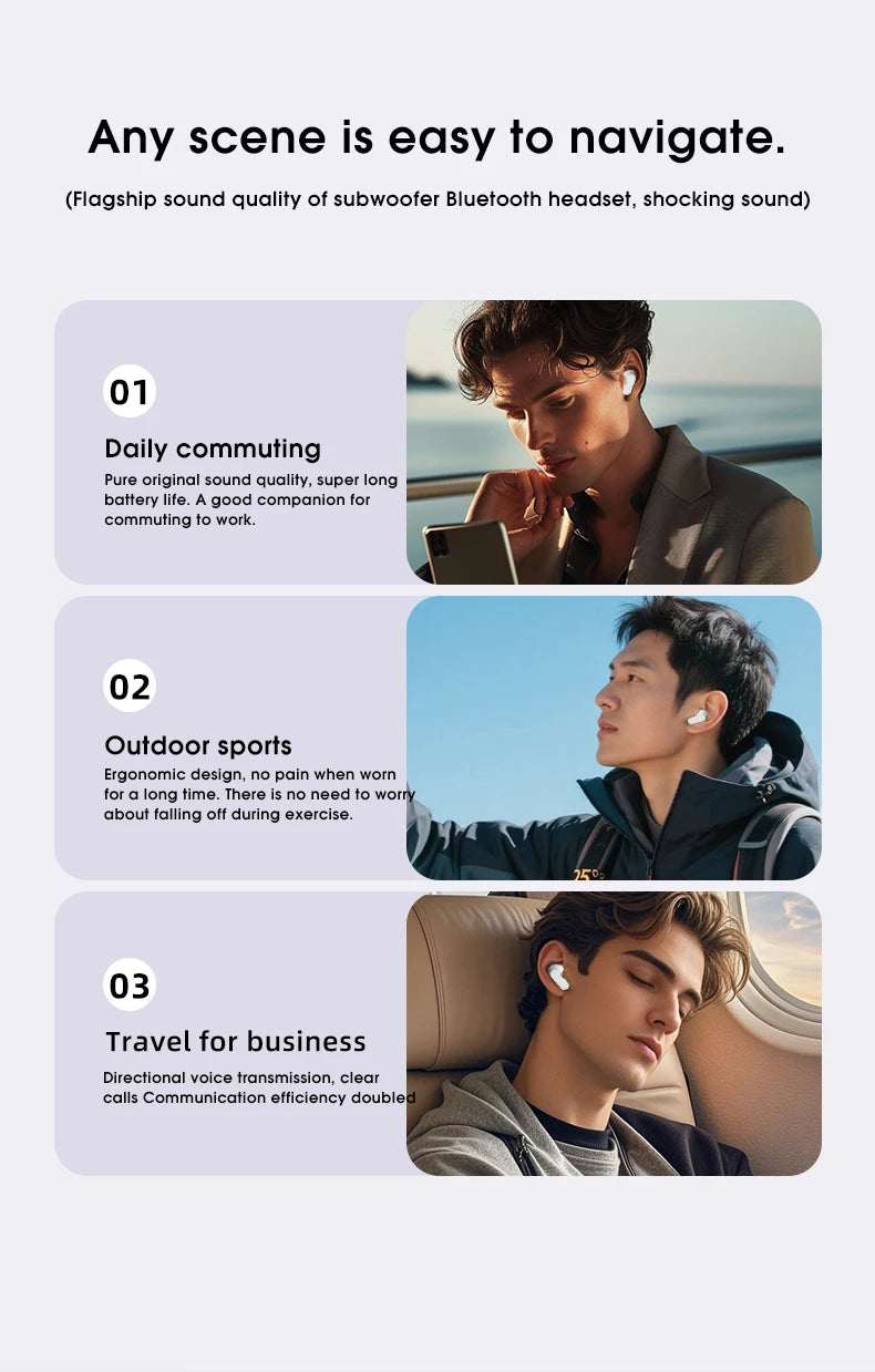 G16Pro AI Translator Earbuds 164 Languages Real Time 2-Way Translation Bluetooth Noise Cancelling HD Call for Trip