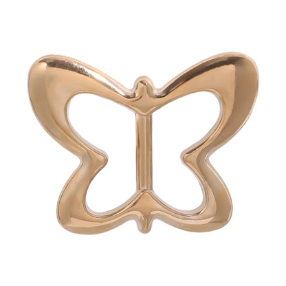 T-shirt Heart Butterfly Scarf Brooches Silk Scarf Buckle Brooch Shawl Ring Clip Scarves Fastener Knotted Button Pin Accessories