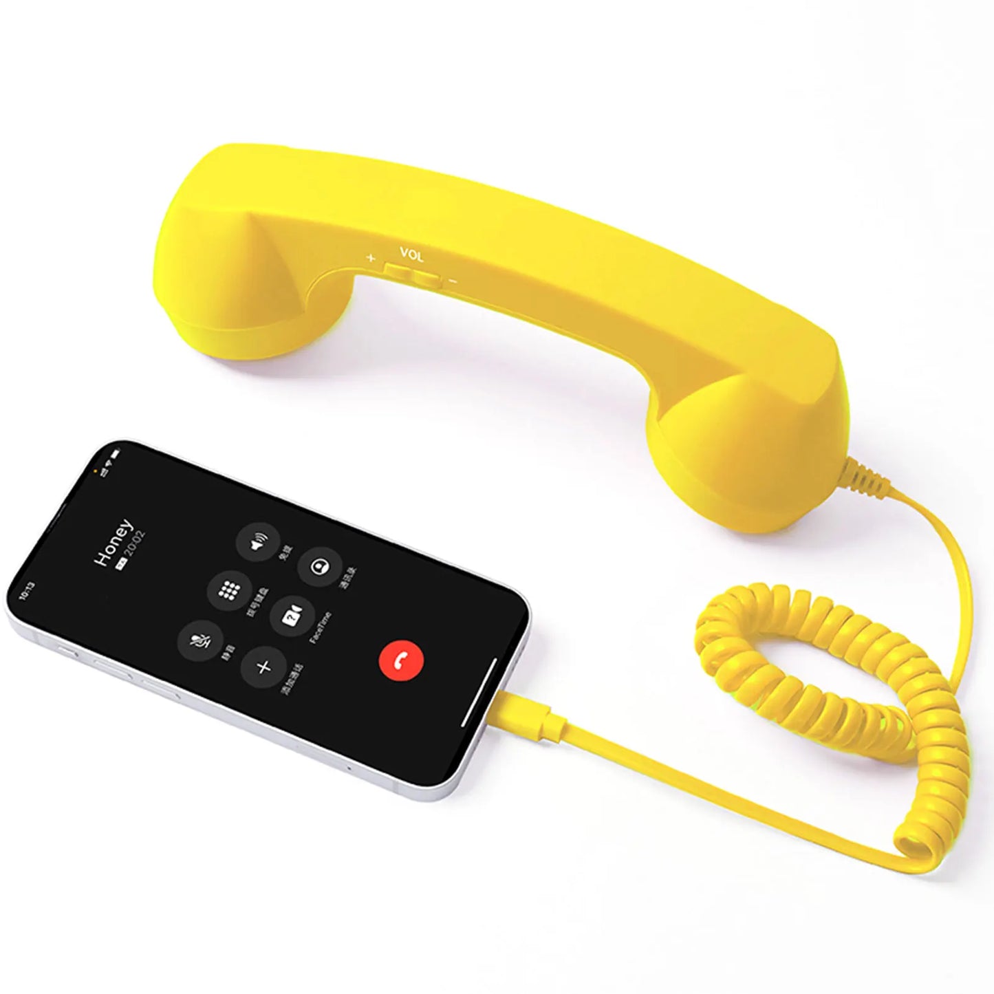 C-Type Telephones Handset Mobile Calls Receiver Type-C Plug Play Crystals Clear Calls Type C Adapter Mic Microphone Speaker