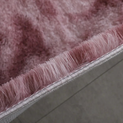 Pink Bedroom Carpet For Children's Room Cute Girls Floor Soft Mat Living Room Decoration White Fluffy Large Kids Bedside Rugs