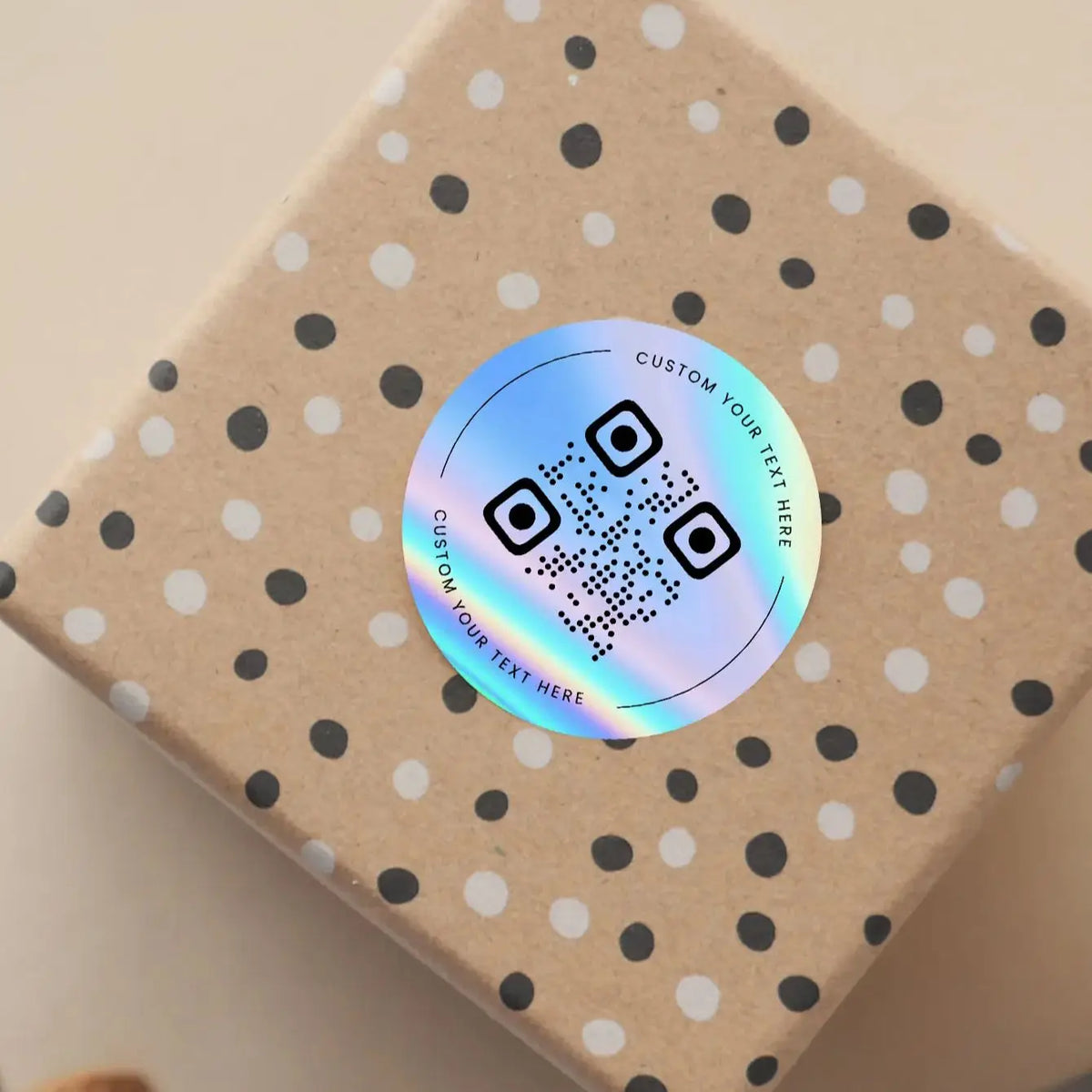 1/60/180 PCS Custom QR Code Round Stickers, Can Be Printed With Any Text/Image, Perfect for Parties, Labels, and Packaging.