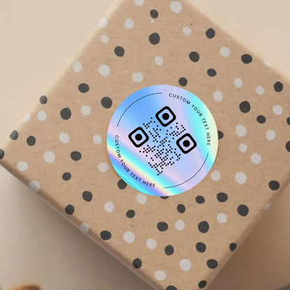 1/60/180 PCS Custom QR Code Round Stickers, Can Be Printed With Any Text/Image, Perfect for Parties, Labels, and Packaging.