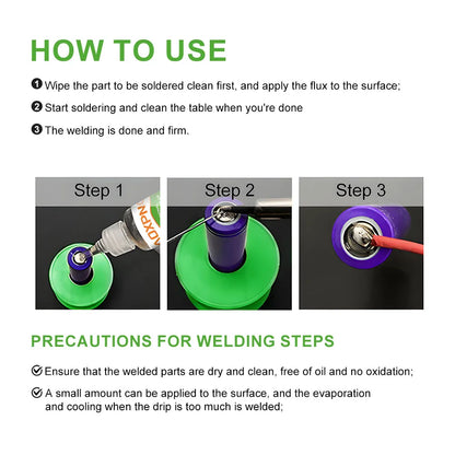Multi functional strong soldering flux suitable for metals such as stainless steel, copper, iron, nickel, galvanized sheet, etc
