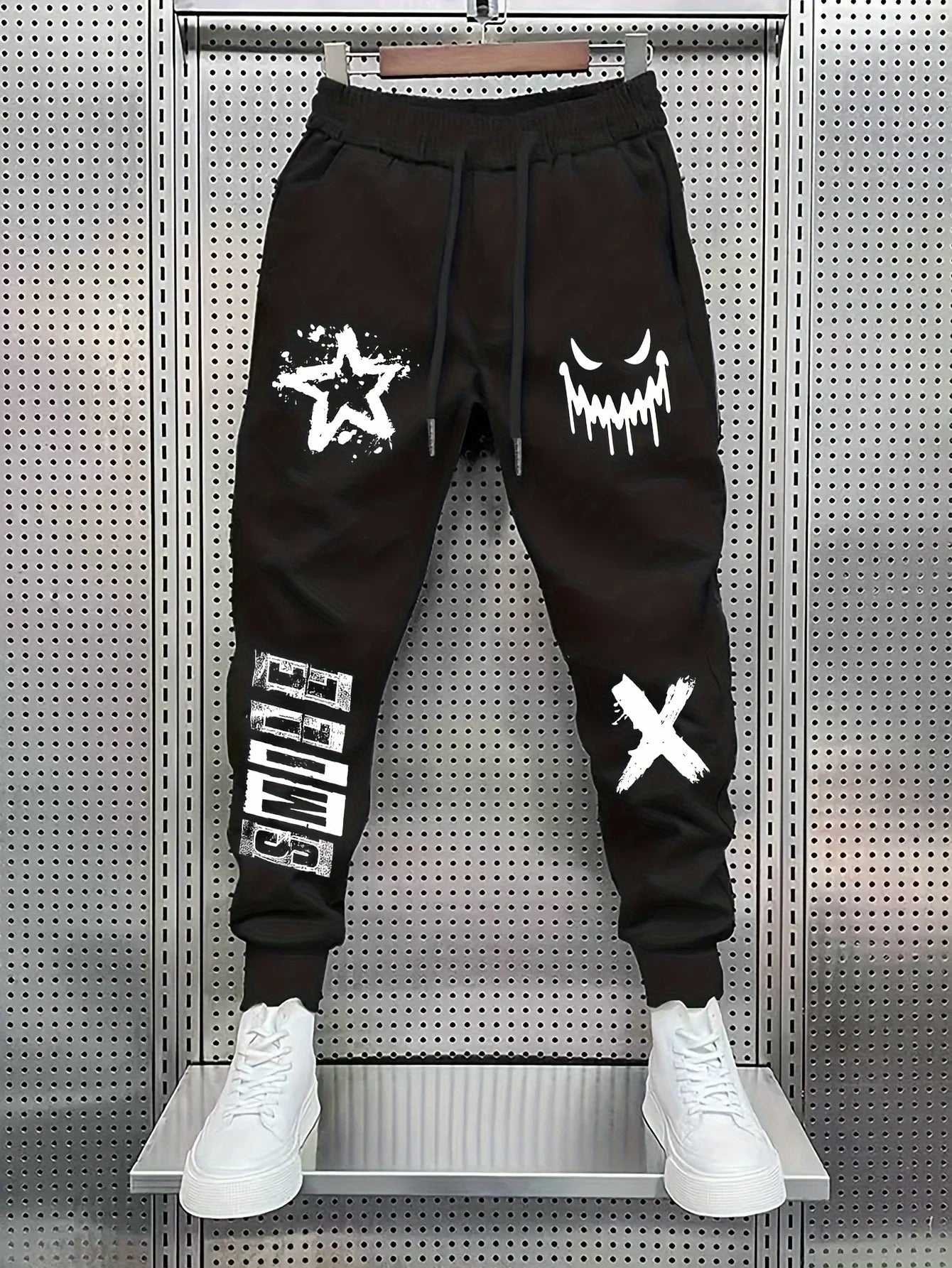 Men'S Trendy Printed Casual Fashion Pants Suitable For Outdoor Dates, Shopping, And Sports