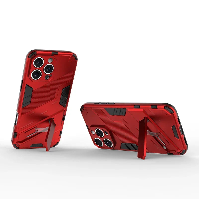 Armor Shockproof Protective Magnetic Holder Case For iPhone 17 Pro Max 16 15 14 12 13 11 Pro Max Plus 17Air 13 12 Mini Cover