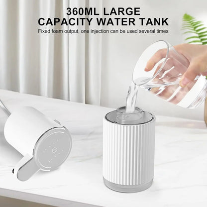Dozownik do mydła 350ML w płynie/pianie, naścienny, IPX5, 4 poziomy regulacji, akumulatorowy, elektryczny, inteligentny, automatyczny, sensoryczny