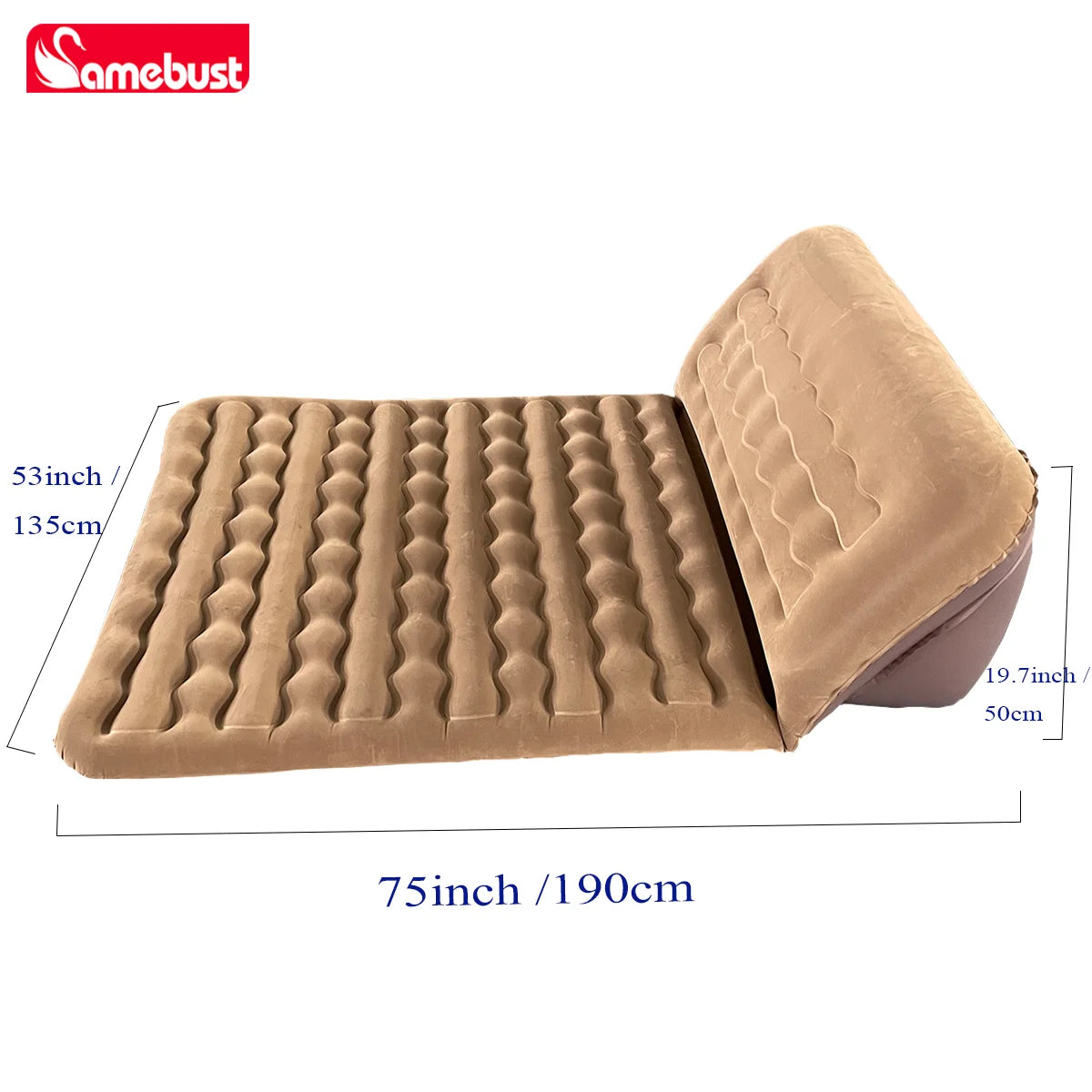 CAMEBUST Inflatable Sofa Bed Lounge Camping Inflatable Sofa Garden Outdoor Airbed for Balcony Portable Folding Inflatable Couch