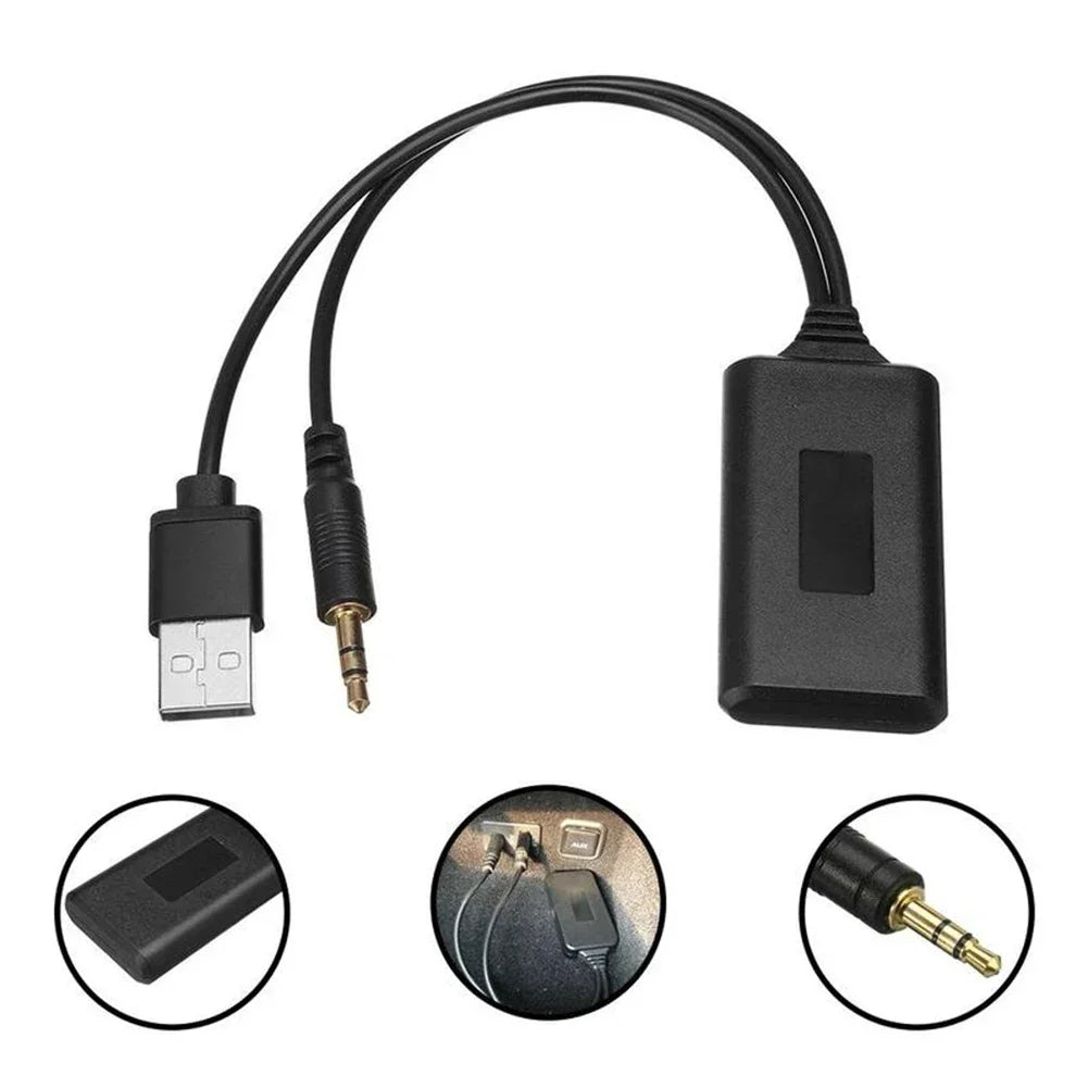 1PC For BMW E90 E91 E92 E93 3.5 mm Plug Universal Bluetooth Radio Cable Adapter Car AUX Bluetooth 5.0 Music Audio Receiver