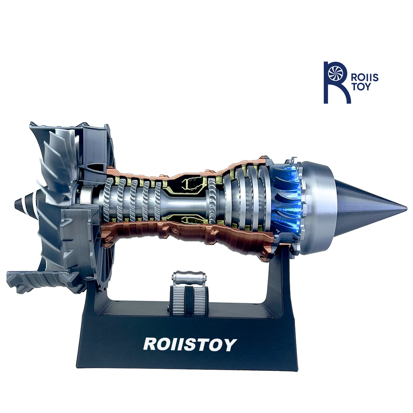 Super Turbofan Engine Model Brushless Motor Function Fan Electric High Performance Power Turbine Cool Boutique Toy Gi