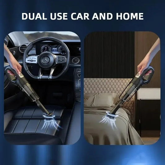 120W Portable Car Vacuum Cleaner USB Charging Handheld Cordless Vacuum Cleaner Powerful Suction for Auto/Home/Office/Pet Hair