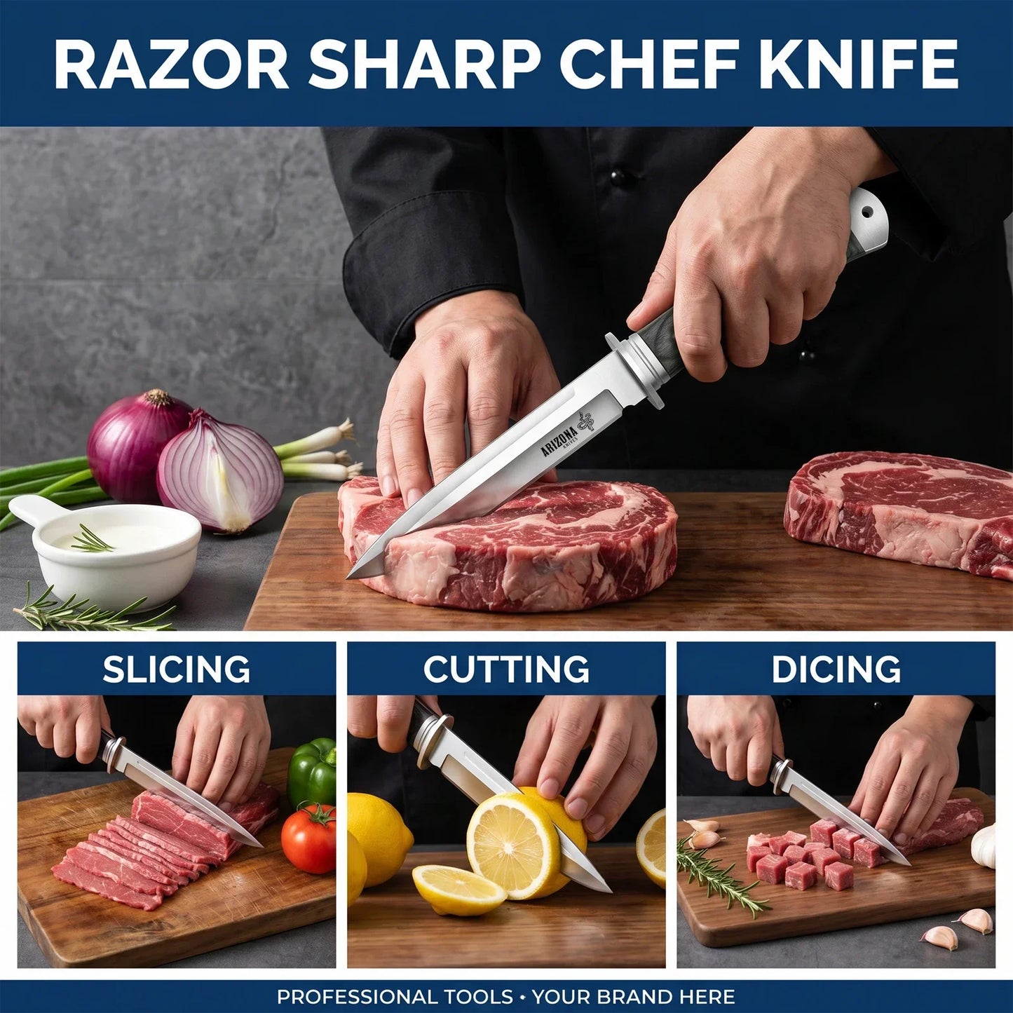 New Heavy-Duty Multi-Purpose Kitchen Knife 5Cr13 Stainless Paring Knife, Ergonomic Pakkawood Handle High-End Utility Knife Tool