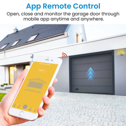 QCSMART ZigBee Garage Door Wireless Waterproof Sensor Opener Controller Control Smart Life Works with Google Assistant Alexa