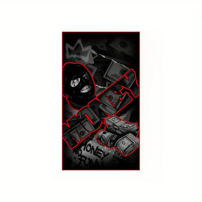 Gangster Dollar Design Area Rug,Non-Slip & Wear-Resistant,Bold Street Style Floor Mat for Living Room,Bedroom,Hip-Hop Home Decor