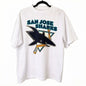 1991 San Jose Sharks T-shirt - Black Edition - Reprint Edition - Men's Women's Men's Clothing